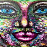 Malerei mit Acrylfarbe