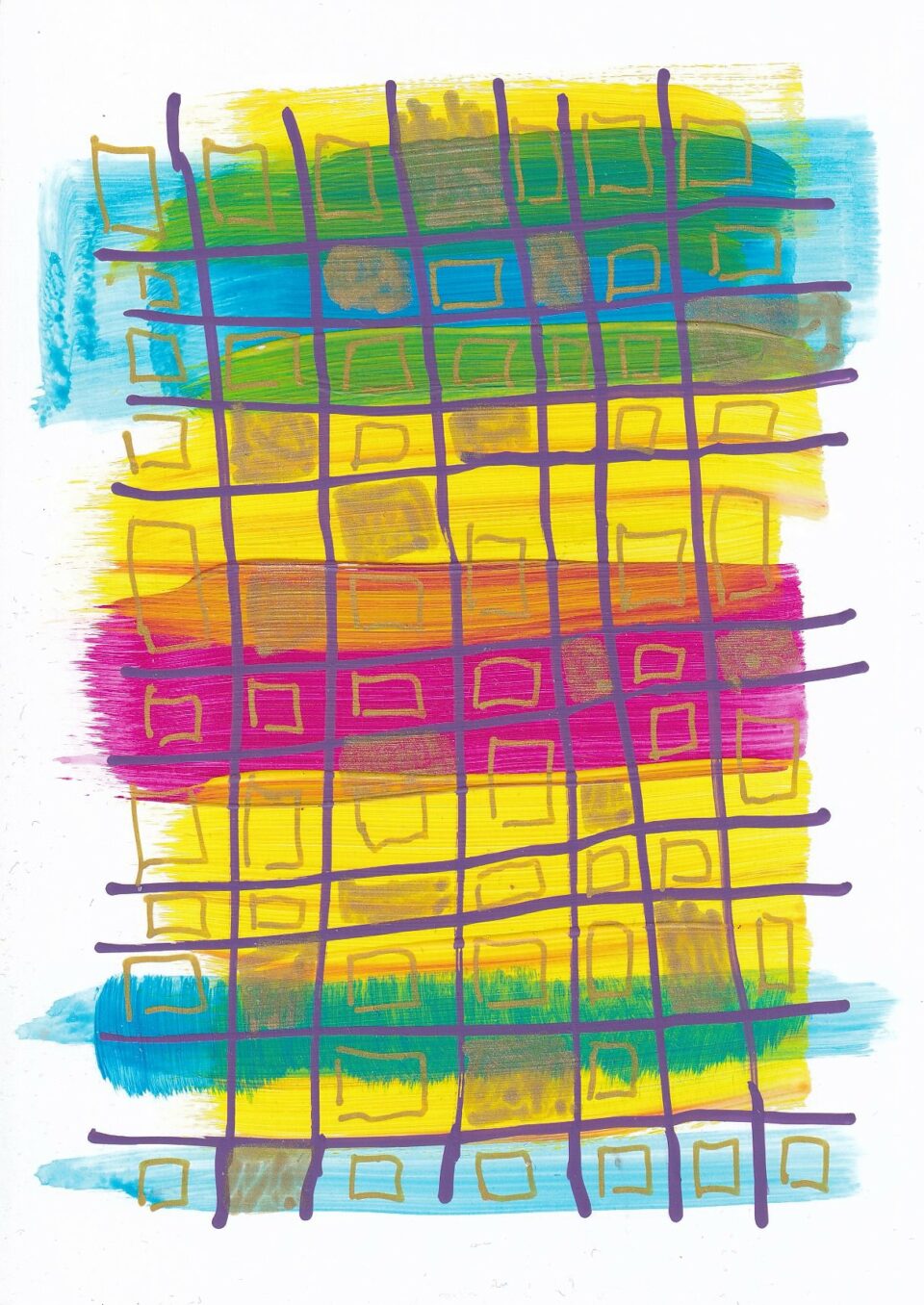 Scribble Garden 10 Acryliccolor paper 14,5 cm x 10,5 cm