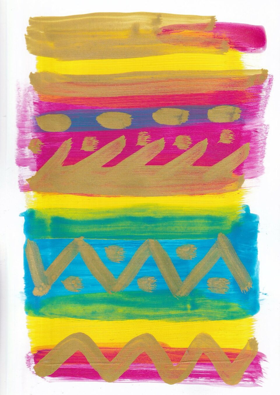 Scribble Garden 15 Acryliccolor paper 14,5 cm x 10,5cm