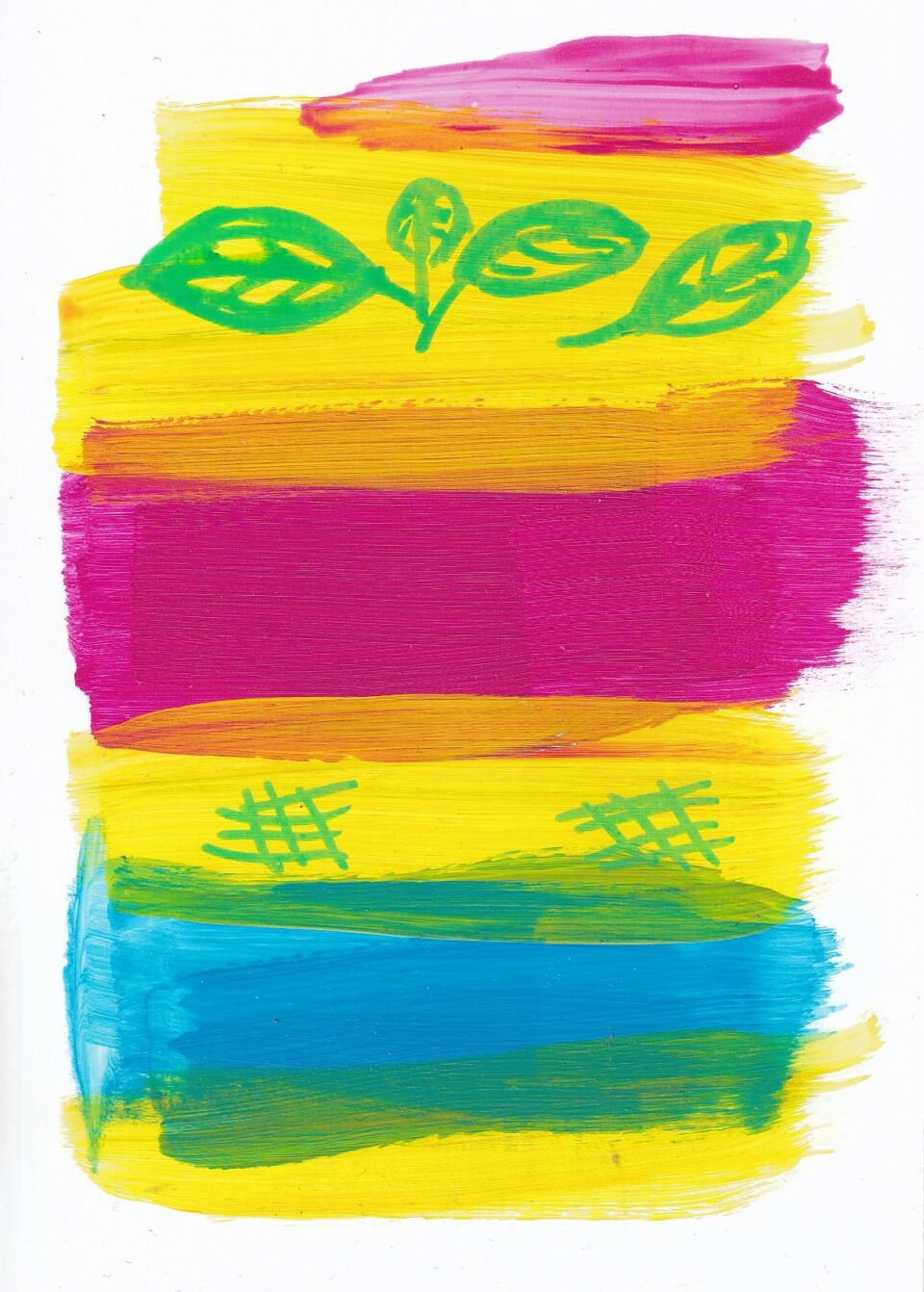 Scribble Garden 16 Acryliccolor paper 14,5 cm x 10,5 cm