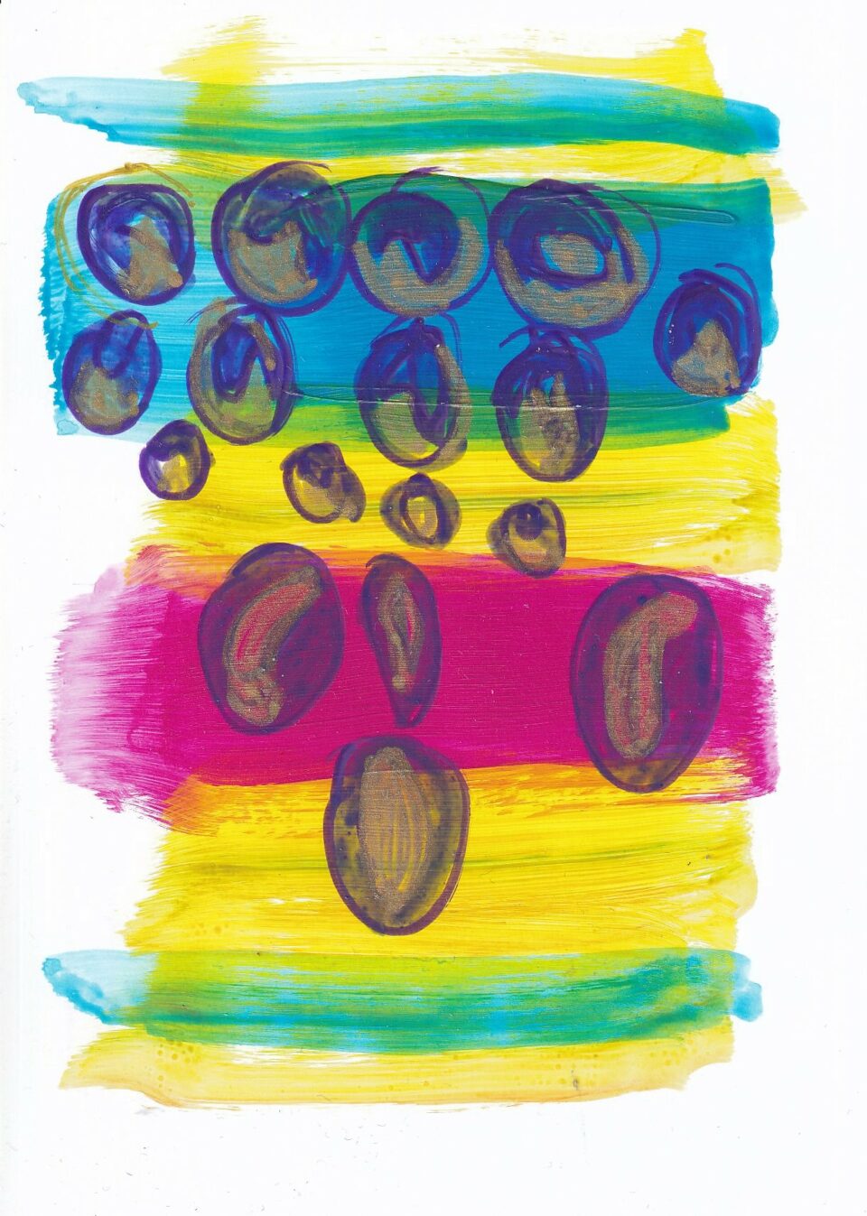 Scribble Garden 18 Acryliccolor paper 14,5 cm x 10,5 cm