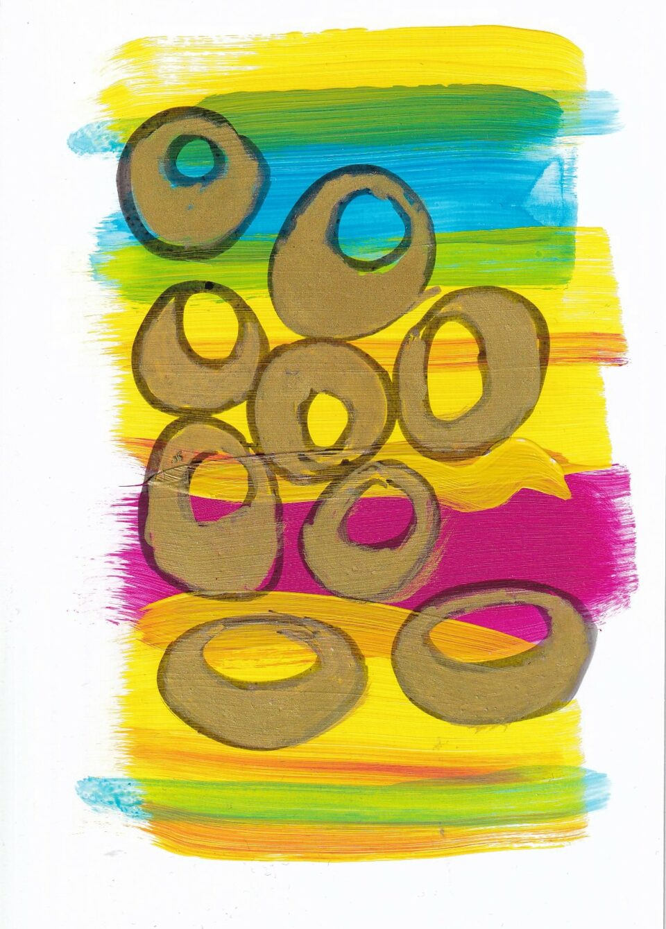 Scribble Garden 19 Acryliccolor paper 14,5 cm x 10,5 cm