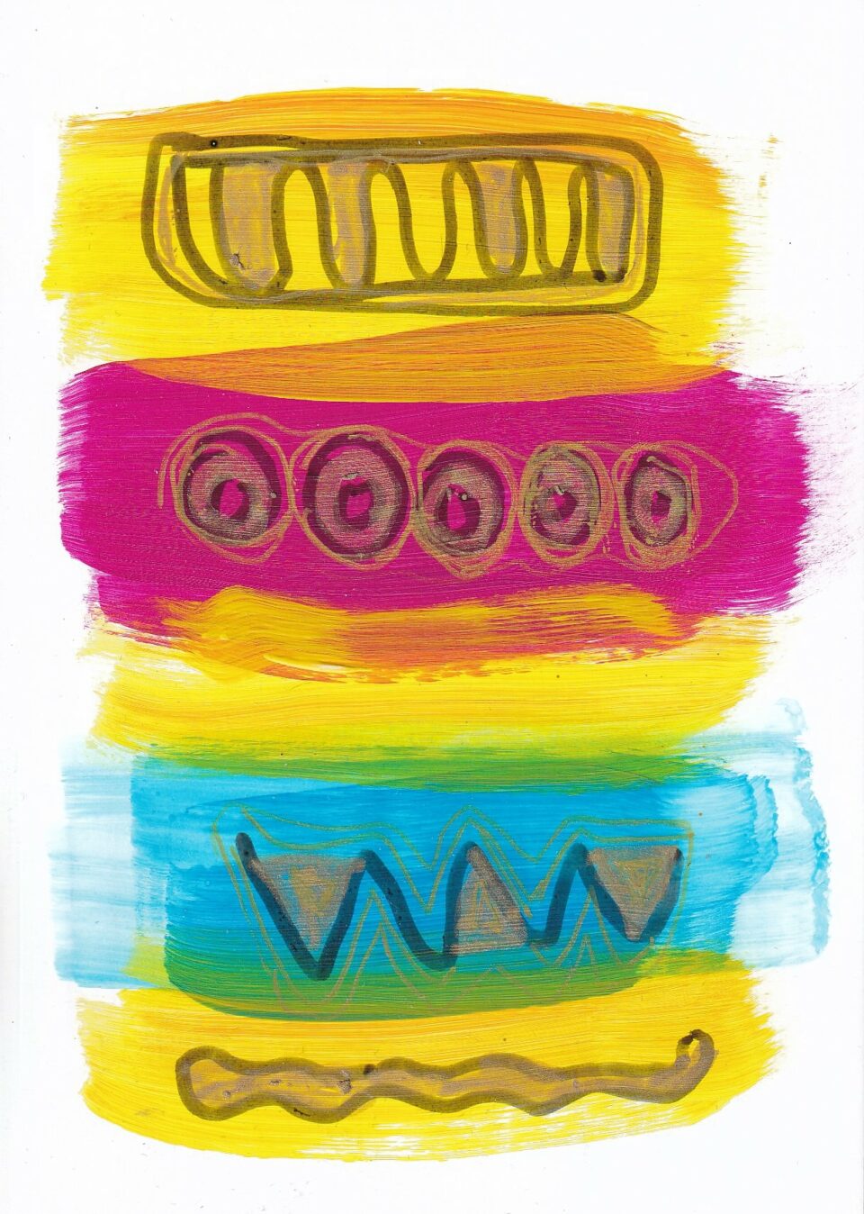 Scribble Garden 20 Acryliccolor paper 14,5 cm x 10,5 cm