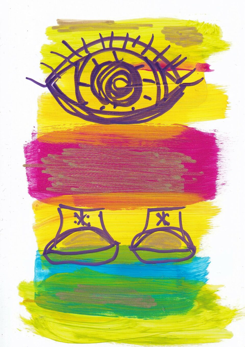 Scribble Garden 5 Acryliccolor paper 14,5 cm x 10,5 cm