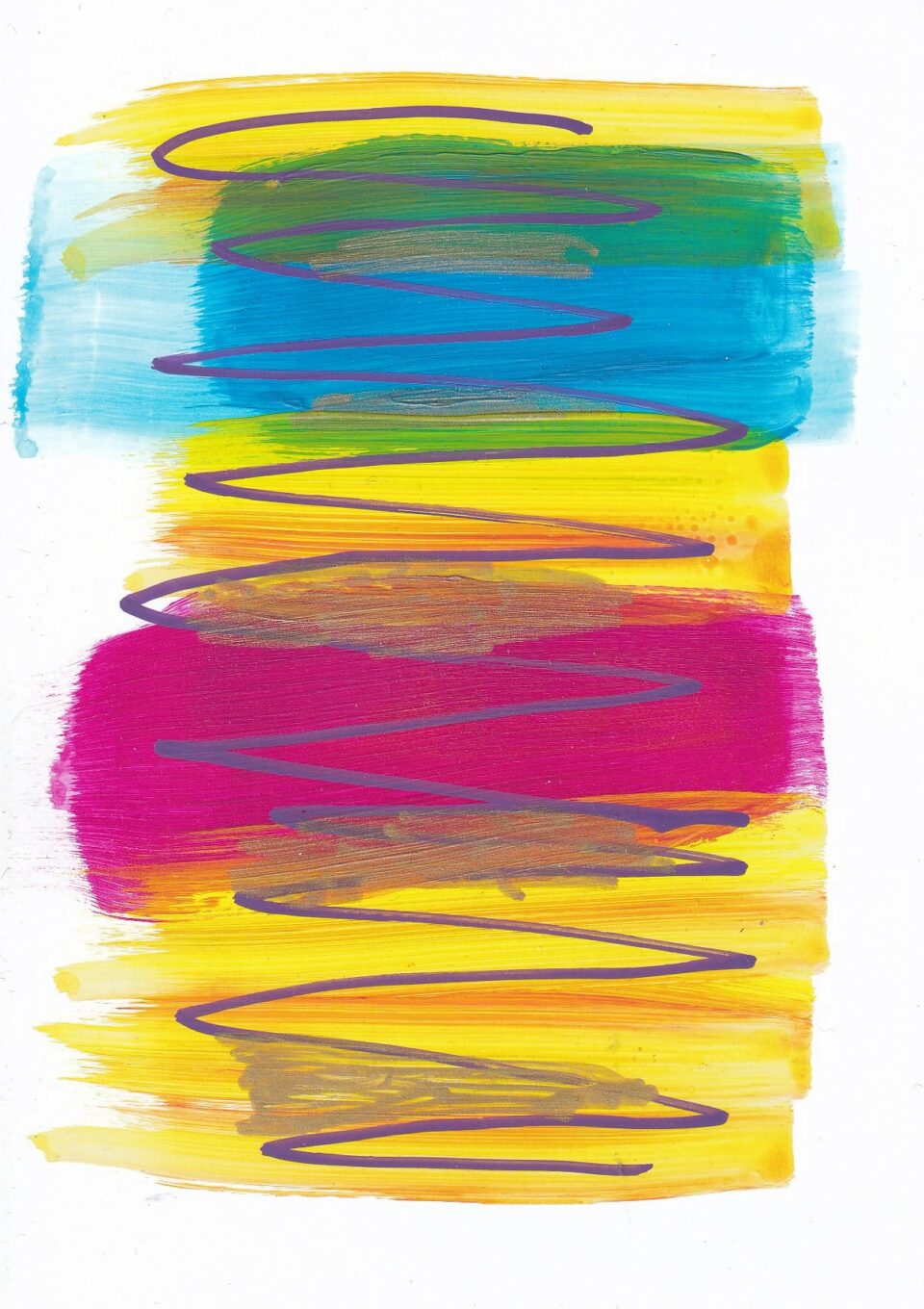 Scribble Garden 6 Acryliccolor paper 14,5 cm x 10,5 cm