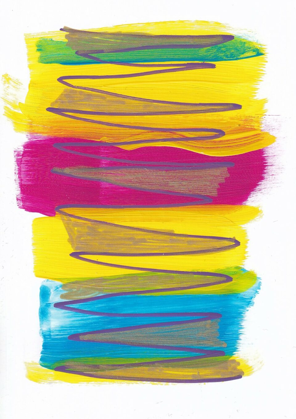 Scribble Garden 8 Acryliccolor paper 14,5 cm x 10,5 cm