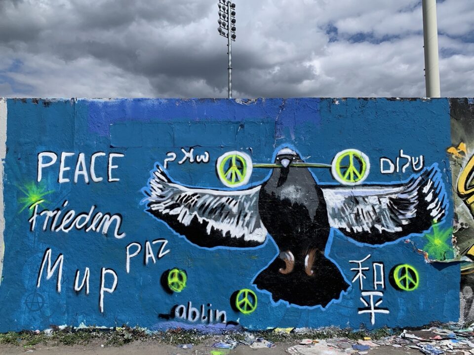 Steetart und Grafitti - Peace im Mauerpark Berlin