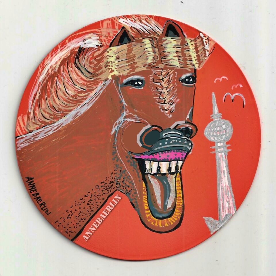 Pferd Fernsehturm orange CD ohne Loch