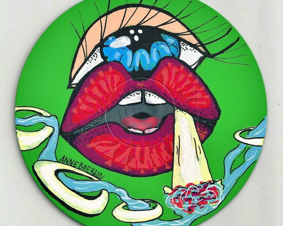 Rauch Lippen Auge Annebaerlin grüne cd