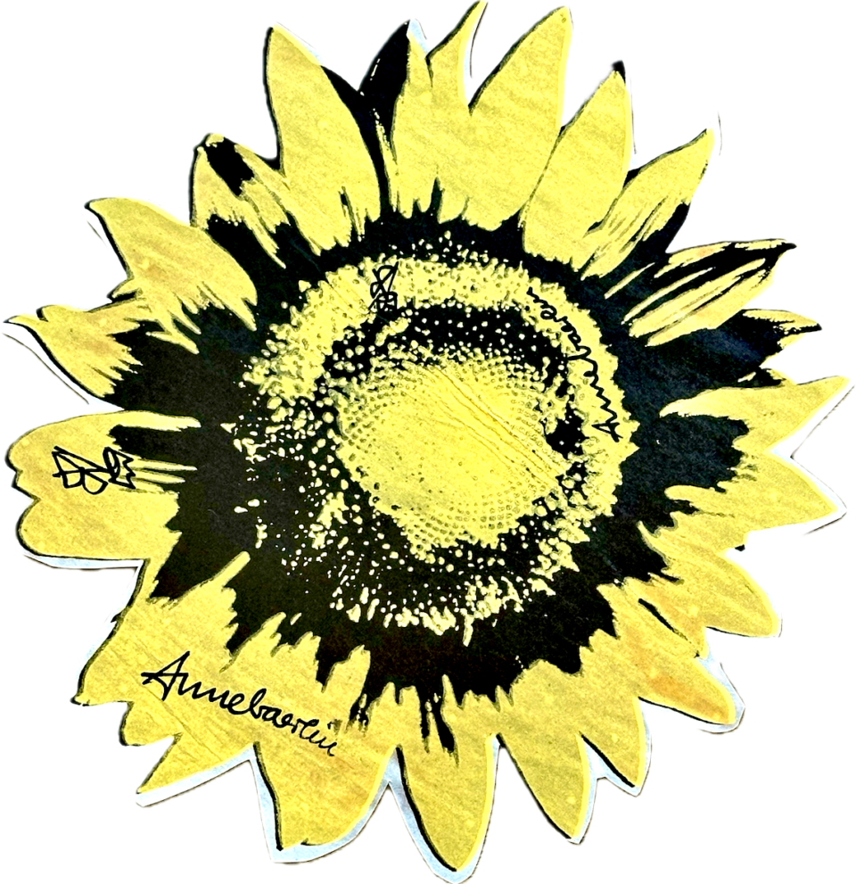 Sonnenblume Siebdruck